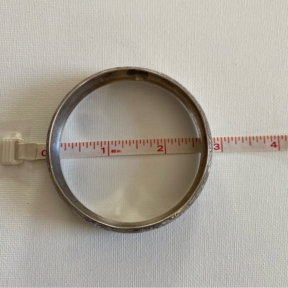Vintage Sterling Silver Charlie Pattison Signed Bracelet - Picture 4 of 16